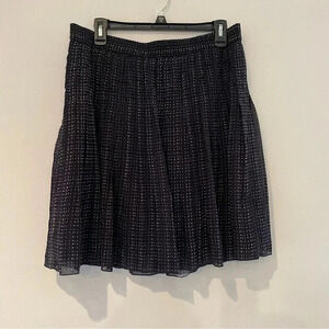 LOFT purple dot Skirt, size Large​